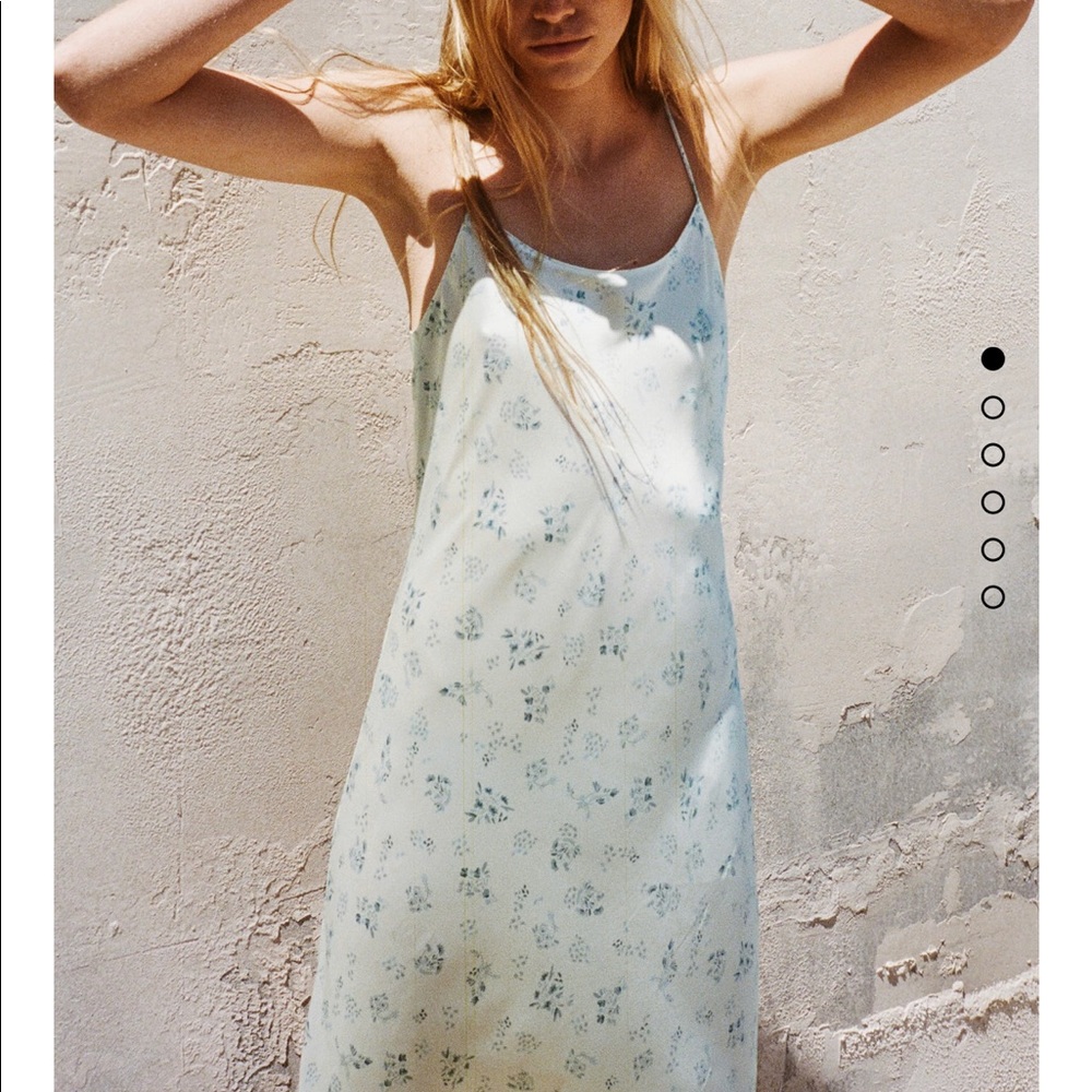 ISO Zara lingerie print dress